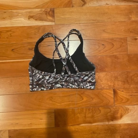 lululemon Energy Printed Sports Bra Size 6 - Picture 2 of 3
